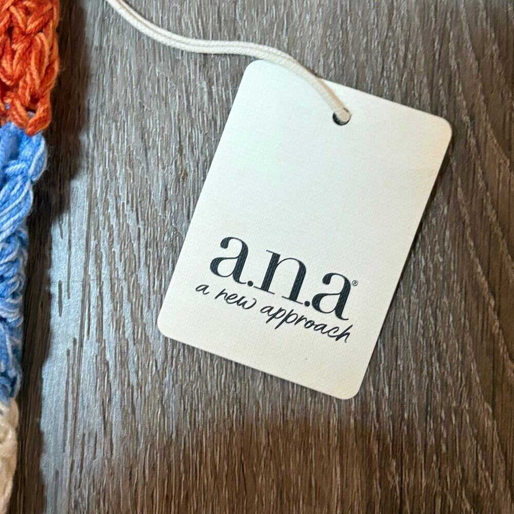 NWT a.n.a. Crochet Tank Top Striped Size S Women's Summer Boho Festival - Picture 9 of 9